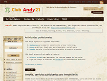 Tablet Screenshot of club.andy21.com
